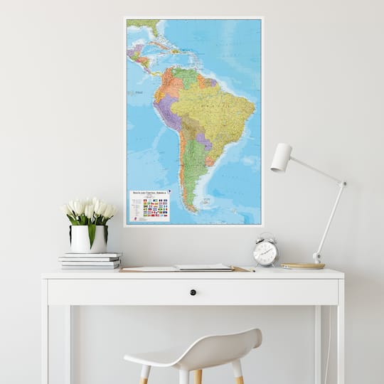 WallPops Dry Erase South America Map